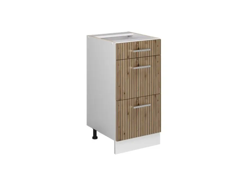 Vicco Küchenunterschrank R-Line Artisan-Eiche/Weiß 40 cm mit Schubladen ohne Arbeitsplatte< Küchenschränke