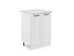 Sale Vicco Küchenunterschrank R-Line Küchenkommode Landhaus/ 60 cm AP Marmor Weiß