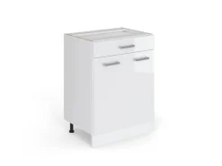 Vicco Küchenunterschrank R-Line Hochglanz/ 60 cm mit Schublade ohne Arbeitsplatte< Küchenschränke