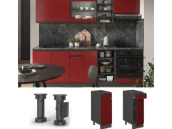 Online Vicco Küchenunterschrank R-Line Schubladenschrank für die Küche /Anthrazit 30 cm AP Eiche Rot