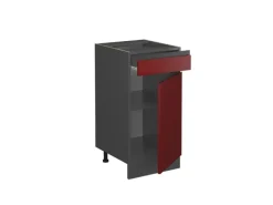 Best Vicco Küchenunterschrank R-Line Schubladenschrank für die Küche /Anthrazit 40 cm AP Eiche Rot