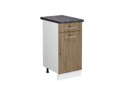 Outlet Vicco Küchenunterschrank R-Line Artisan-Eiche/Weiß 40 cm AP Anthrazit Artisan Eiche