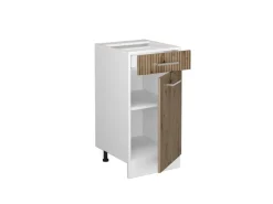 Outlet Vicco Küchenunterschrank R-Line Artisan-Eiche/Weiß 40 cm AP Anthrazit Artisan Eiche