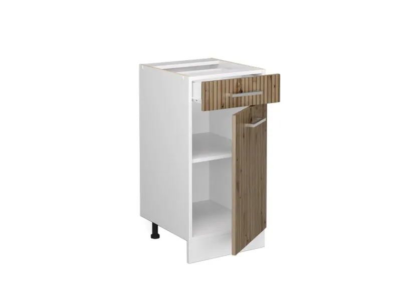 Outlet Vicco Küchenunterschrank R-Line Artisan-Eiche/Weiß 40 cm AP Anthrazit Artisan Eiche
