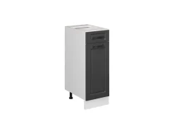 Outlet Vicco Küchenunterschrank R-Line Anthrazit Landhaus/Weiß 30 cm ohne Arbeitsplatte Anthrazitgrau