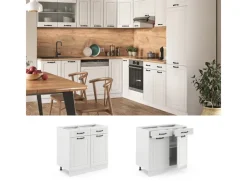 Küchenschränke<Vicco Küchenunterschrank R-Line Landhaus/ 80 cm ohne Arbeitsplatte
