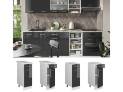 Vicco Küchenunterschrank R-Line Hochglanz/Weiß 30 cm ohne Arbeitsplatte< Küchenschränke