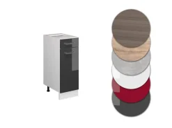 Vicco Küchenunterschrank R-Line Hochglanz/Weiß 30 cm ohne Arbeitsplatte< Küchenschränke