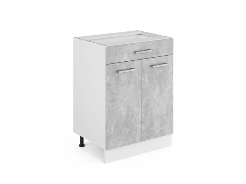Küchenschränke<Vicco Küchenunterschrank R-Line 60 cm mit Schublade ohne Arbeitsplatte