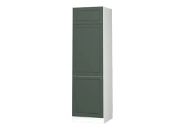 Sale Vicco Kühlumbauschrank Fame-Line Hochschrank für die Küche Grün-Gold Landhaus/Weiß 60 cm Dunkelgrün