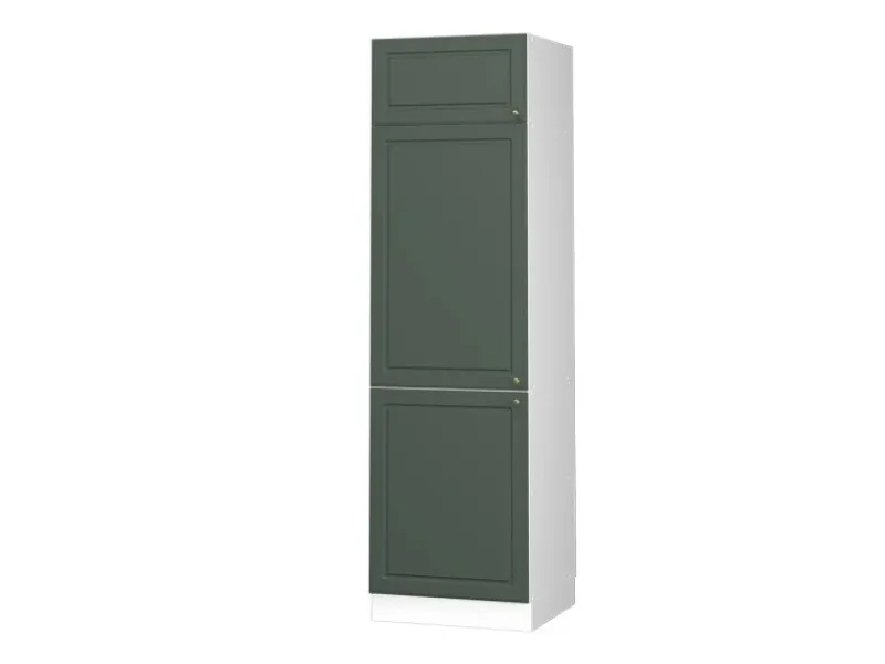 Sale Vicco Kühlumbauschrank Fame-Line Hochschrank für die Küche Grün-Gold Landhaus/Weiß 60 cm Dunkelgrün