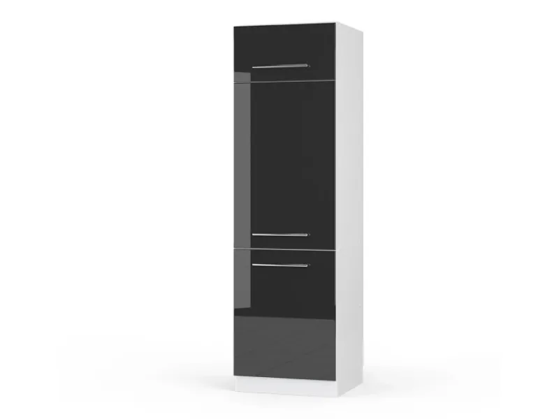 Vicco Kühlumbauschrank Fame-Line Hochschrank für die Küche Hochglanz/Weiß 60 cm< Kühlschränke