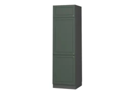 Vicco Kühlumbauschrank Fame-Line Hochschrank für die Küche Grün-Gold Landhaus/Anthrazit 60 cm< Kühlschränke