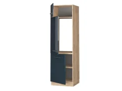 Vicco Kühlumbauschrank Fame-Line Hochglanz/Goldkraft Eiche 60 cm< Kühlschränke