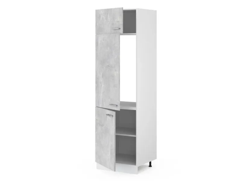 Vicco Kühlumbauschrank R-Line Hochschrank für die Küche /Weiß 60 cm< Kühlschränke