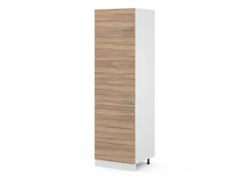 Kühlschränke|Küchenschränke<Vicco Kühlumbauschrank R-Line Hochschrank für die Küche Sonoma/Weiß 60 cm