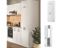 Küchenschränke|Kühlschränke<Vicco Kühlumbauschrank R-Line Hochschrank für die Küche Landhaus/ 60 cm