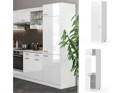Kühlschränke<Vicco Kühlumbauschrank R-Line Hochschrank für die Küche Hochglanz/ 60 cm