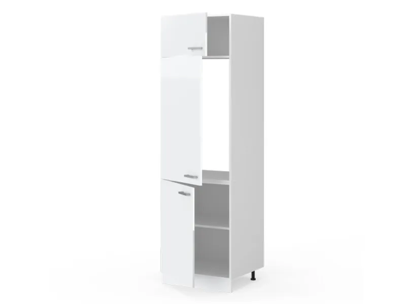 Kühlschränke<Vicco Kühlumbauschrank R-Line Hochschrank für die Küche Hochglanz/ 60 cm