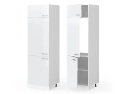 Kühlschränke<Vicco Kühlumbauschrank R-Line Hochschrank für die Küche Hochglanz/ 60 cm