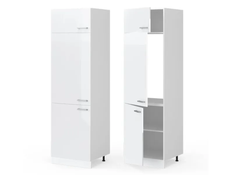 Kühlschränke<Vicco Kühlumbauschrank R-Line Hochschrank für die Küche Hochglanz/ 60 cm