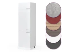 Kühlschränke<Vicco Kühlumbauschrank R-Line Hochschrank für die Küche Hochglanz/ 60 cm
