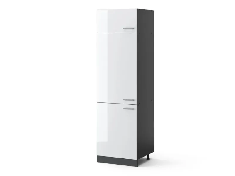 Vicco Kühlumbauschrank R-Line Hochschrank für die Küche Hochglanz/Anthrazit 60 cm< Pantryküchen|Kühlschränke