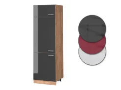 Vicco Kühlumbauschrank R-Line Hochglanz/Goldkraft Eiche 60 cm< Kühlschränke