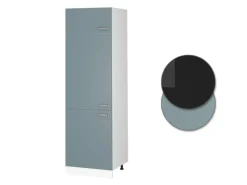 Küchenschränke<Vicco Kühlumbauschrank R-Line Hochschrank für die Küche Blau-Grau/Weiß 60 cm