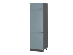 Sale Vicco Kühlumbauschrank R-Line Hochschrank für die Küche Blau-Grau/Anthrazit 60 cm Blaugrau