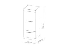 Küchenregale<Vicco Mikrowellenschrank Fame-Line Küchenregal für die Mikrowelle Hochglanz/Anthrazit 60 cm