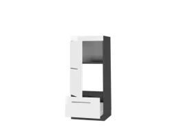 Küchenregale<Vicco Mikrowellenschrank Fame-Line Küchenregal für die Mikrowelle Hochglanz/Anthrazit 60 cm