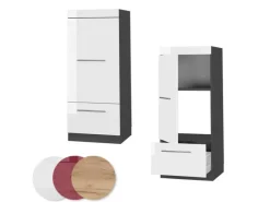 Küchenregale<Vicco Mikrowellenschrank Fame-Line Küchenregal für die Mikrowelle Hochglanz/Anthrazit 60 cm
