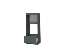 Einbauküchen|Küchenschränke<Vicco Mikrowellenschrank Fame-Line Grün-Gold Landhaus/Anthrazit 60 cm Offen