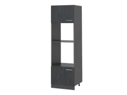 Clearance Vicco Mikrowellenschrank R-Line Küchenregal für die Mikrowelle Schwarz Beton/Anthrazit 60 cm Beton Anthrazit