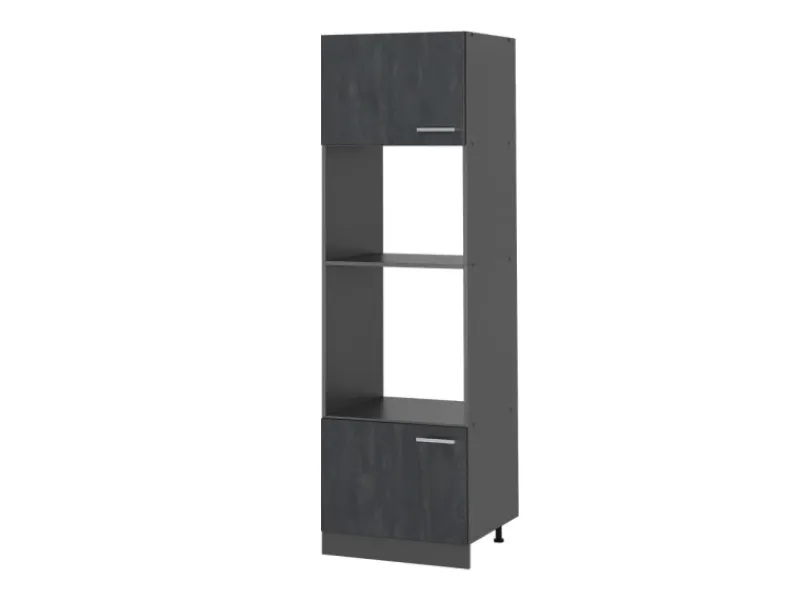Clearance Vicco Mikrowellenschrank R-Line Küchenregal für die Mikrowelle Schwarz Beton/Anthrazit 60 cm Beton Anthrazit