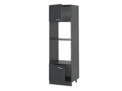 Clearance Vicco Mikrowellenschrank R-Line Küchenregal für die Mikrowelle Schwarz Beton/Anthrazit 60 cm Beton Anthrazit