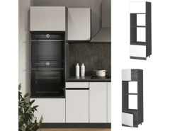 Vicco Mikrowellenschrank R-Line Küchenregal für die Mikrowelle /Anthrazit 60 cm J-Shape< Küchenregale