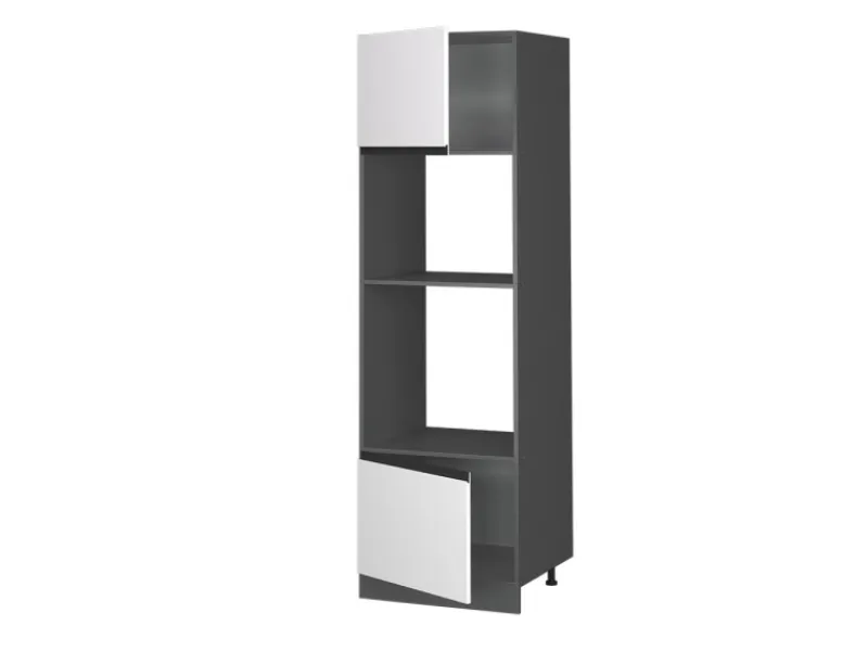 Vicco Mikrowellenschrank R-Line Küchenregal für die Mikrowelle /Anthrazit 60 cm J-Shape< Küchenregale