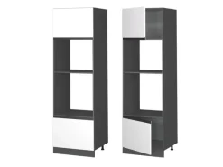 Vicco Mikrowellenschrank R-Line Küchenregal für die Mikrowelle /Anthrazit 60 cm J-Shape< Küchenregale