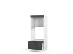 Vicco Mikrowellenschrank Fame-Line Küchenregal für die Mikrowelle Anthrazit/Weiß 60 cm Offen< Küchenregale