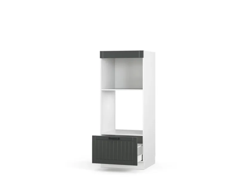 Vicco Mikrowellenschrank Fame-Line Küchenregal für die Mikrowelle Anthrazit/Weiß 60 cm Offen< Küchenregale