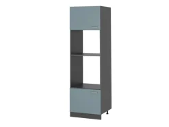 Online Vicco Mikrowellenschrank R-Line Küchenregal für die Mikrowelle Blau-Grau/Anthrazit 60 cm Blaugrau