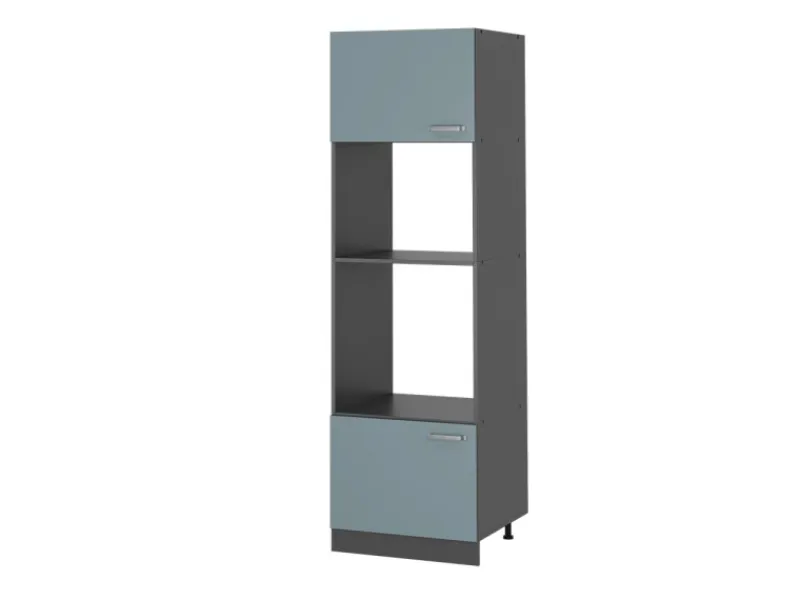 Online Vicco Mikrowellenschrank R-Line Küchenregal für die Mikrowelle Blau-Grau/Anthrazit 60 cm Blaugrau