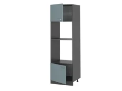Online Vicco Mikrowellenschrank R-Line Küchenregal für die Mikrowelle Blau-Grau/Anthrazit 60 cm Blaugrau