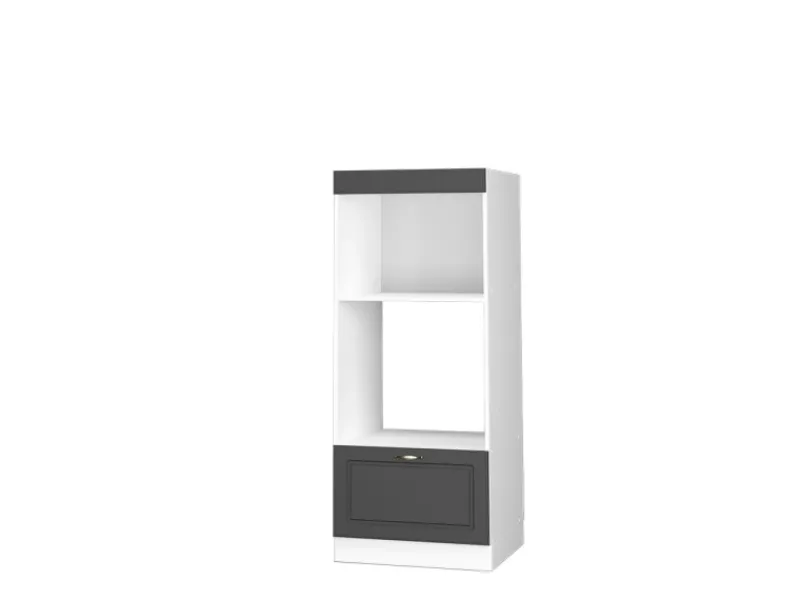 Sale Vicco Mikrowellenschrank Fame-Line Küchenregal für die Mikrowelle /Weiß 60 cm Offen Anthrazit-Gold