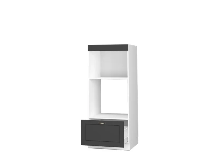 Sale Vicco Mikrowellenschrank Fame-Line Küchenregal für die Mikrowelle /Weiß 60 cm Offen Anthrazit-Gold