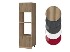 Vicco Mikrowellenschrank R-Line Küchenregal für die Mikrowelle Artisan-Eiche/Goldkraft Eiche 60 cm< Küchenregale