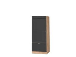 Sale Vicco Mikrowellenschrank Fame-Line -Gold/Goldkraft Eiche 60 cm Anthrazit