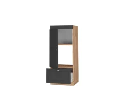 Sale Vicco Mikrowellenschrank Fame-Line -Gold/Goldkraft Eiche 60 cm Anthrazit